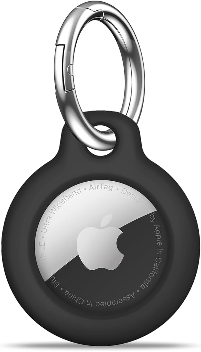 AirTag holder case with keyring