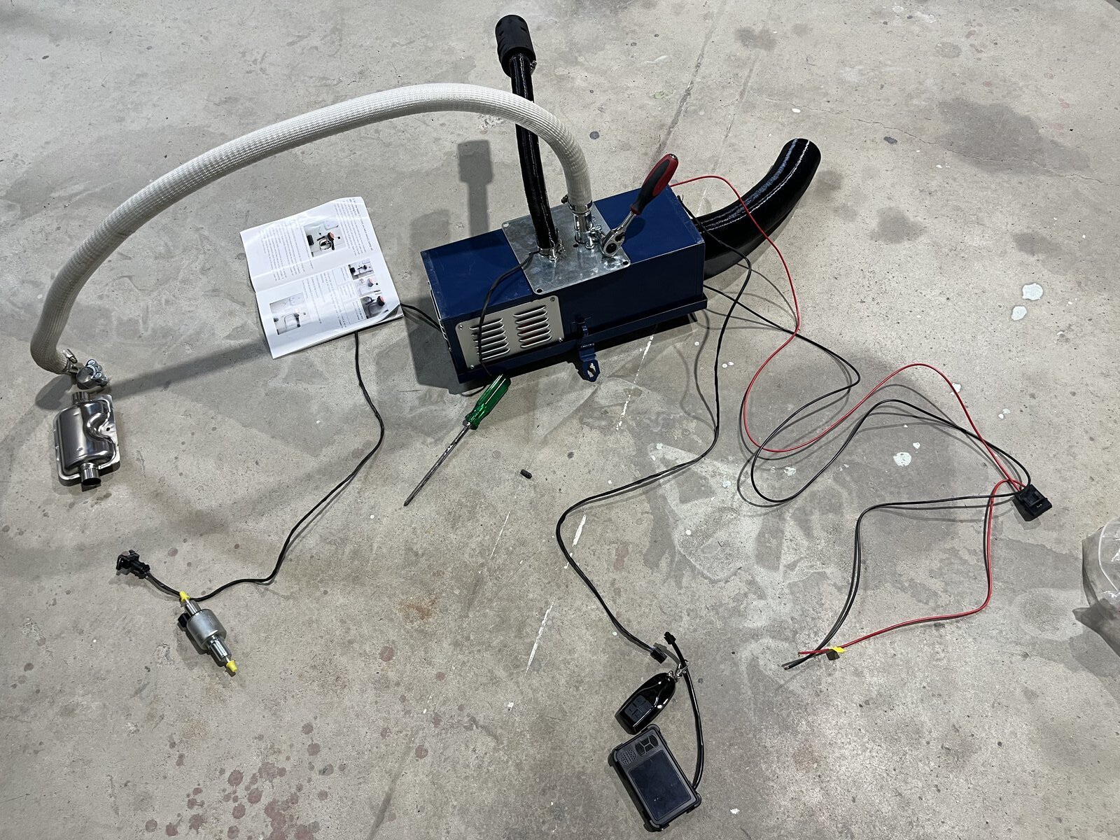 Vevor diesel heater install in Avan Cruiseliner