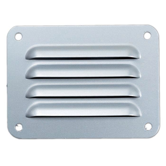 Haron 100 x 75mm Silver Aluminium Pressed Wall Vent