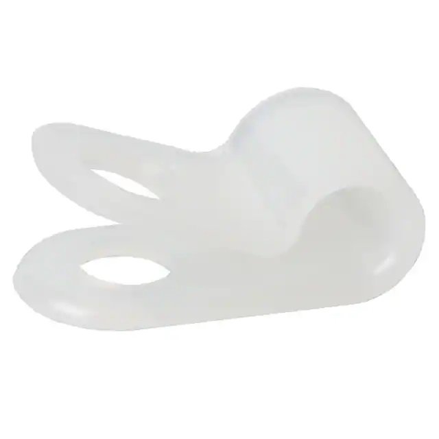 P Clip 1/2 inch Nylon White