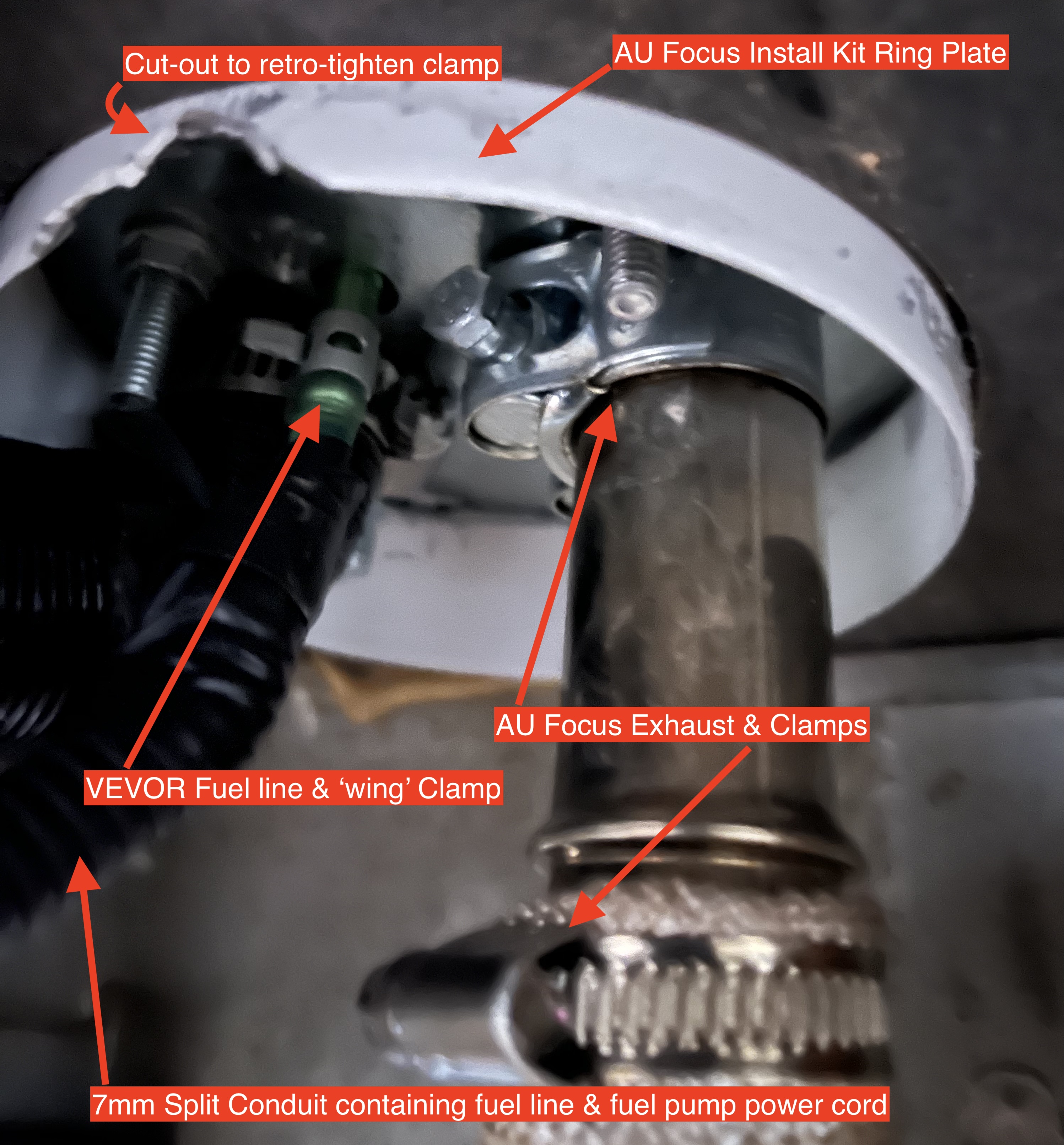 The VEVOR heater connections