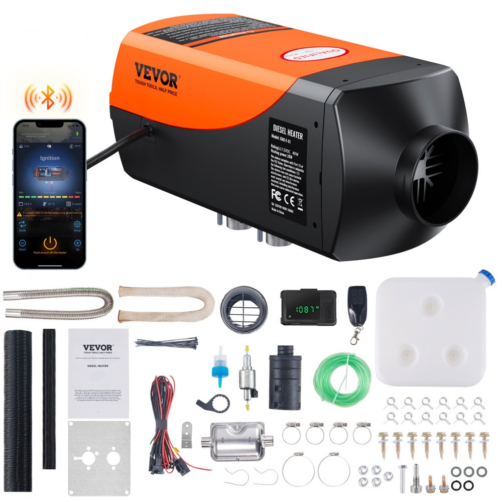 VEVOR Bluetooth Diesel Air Heater 12V 2KW